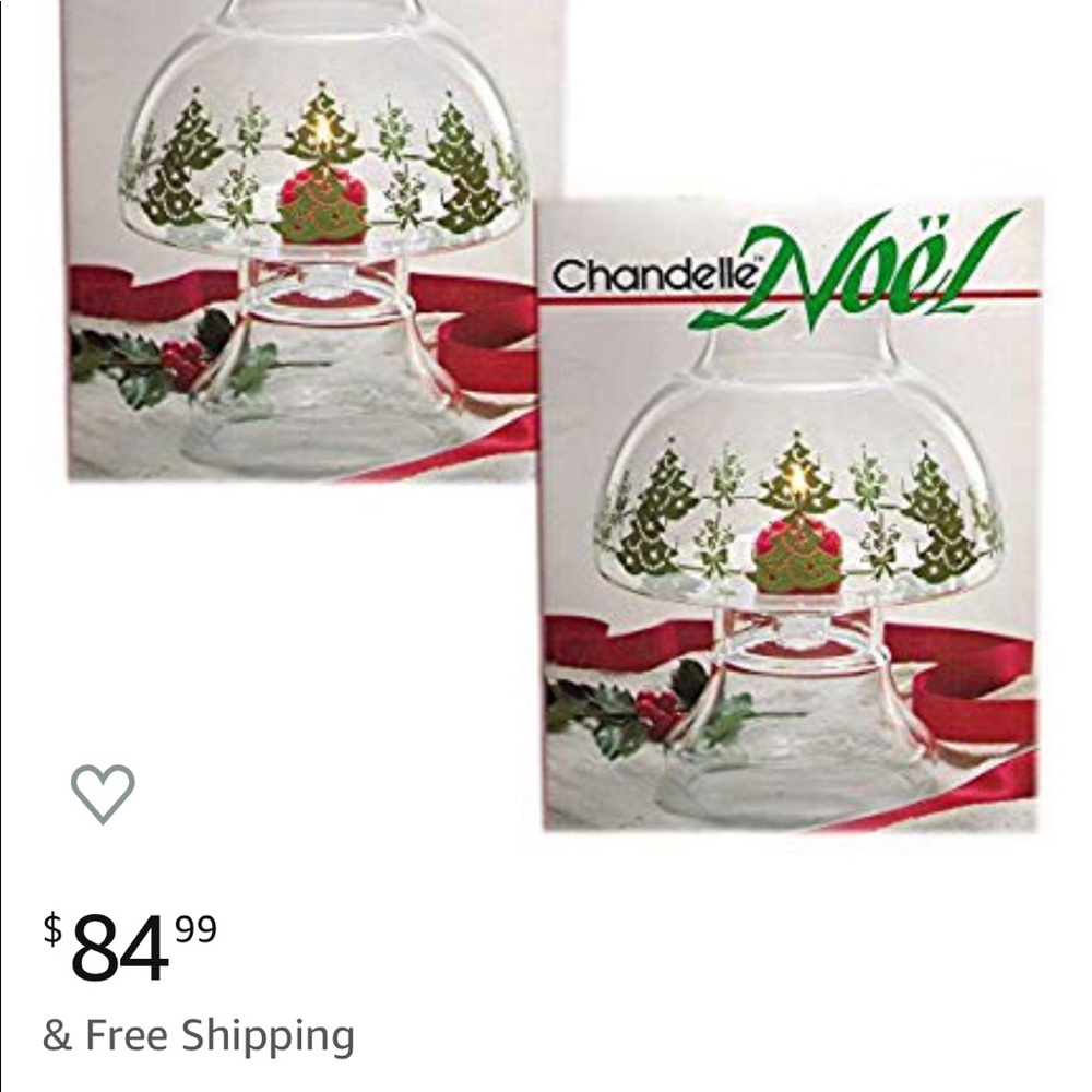 GTE Chandelle Noel Ceramic Base & Glass Shade